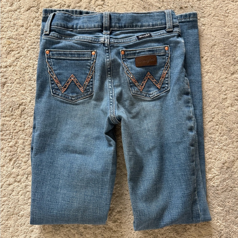 Wrangler Blue Denim Jeans youth size 12 slim